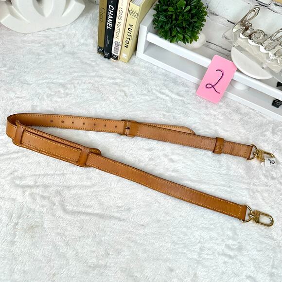 Louis Vuitton Vachetta leather bandouliere strap for Keepall duffel bag Nice! #2 - Picture 2 of 9